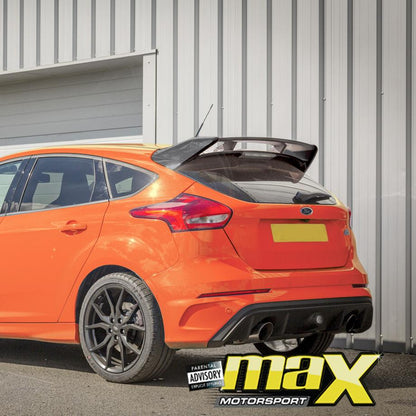 Ford Focus RS Style Gloss Black Plastic Roof Spoiler maxmotorsports