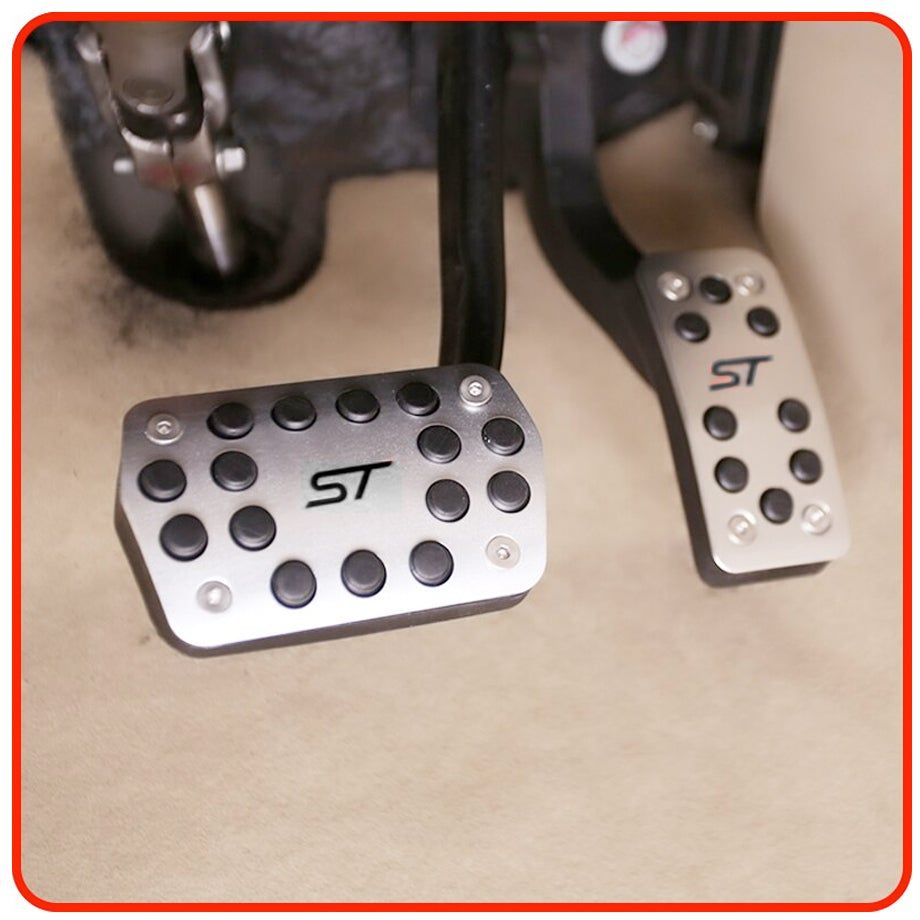 Ford Focus ST Brushed Aluminum Foot Pedals (05-17) - Automatic Max Motorsport