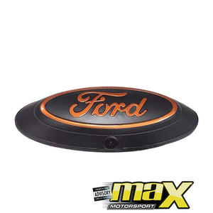 Ford Ranger Tailgate Emblem Reverse Camera (Black & Orange) maxmotorsports