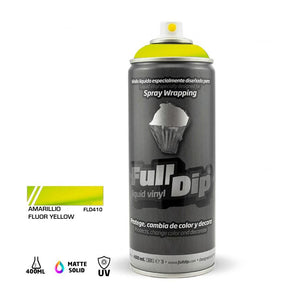 Full Dip Liquid Vinyl Spray Paint 400ml - Amarillio Yellow Max Motorsport