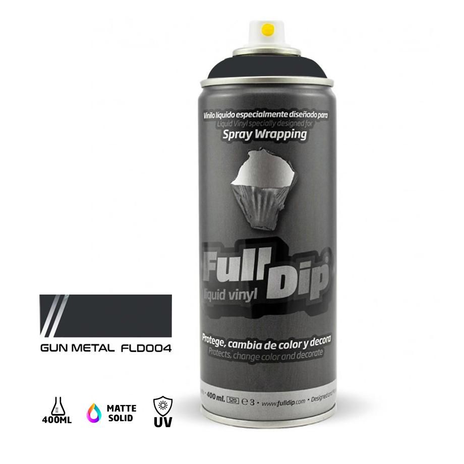 Full Dip Liquid Vinyl Spray Paint 400ml - Gun Metal Max Motorsport