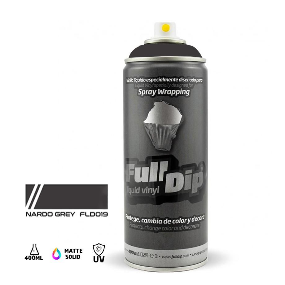 Full Dip Liquid Vinyl Spray Paint 400ml - Nardo Grey Max Motorsport