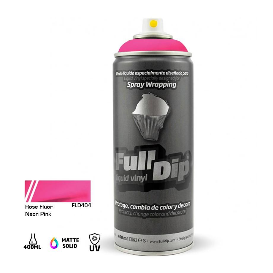 Full Dip Liquid Vinyl Spray Paint 400ml - Rose Pink Max Motorsport