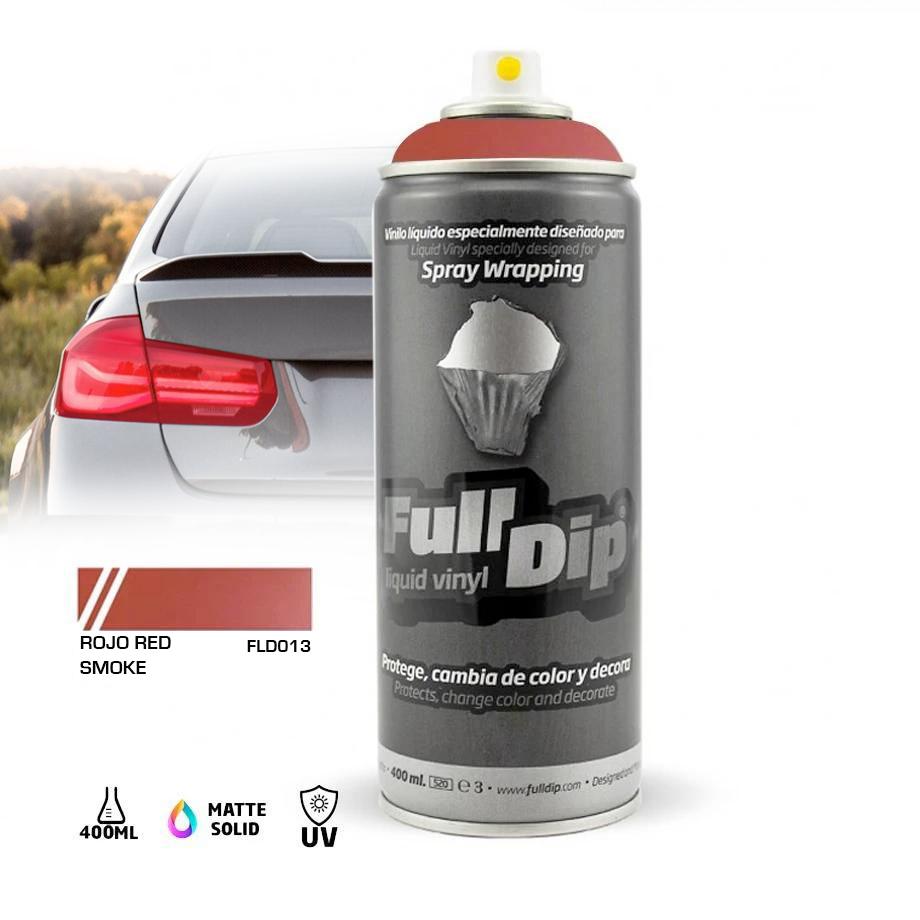 Full Dip Smoke Tint Spray Paint 400ml Rojo Red Smoke Max Motorsport