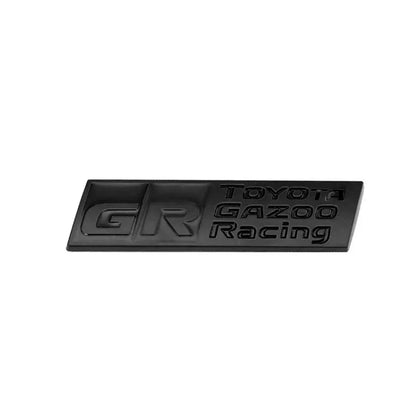 GR Gazoo Racing Metal Badge - Matte Black Max Motorsport