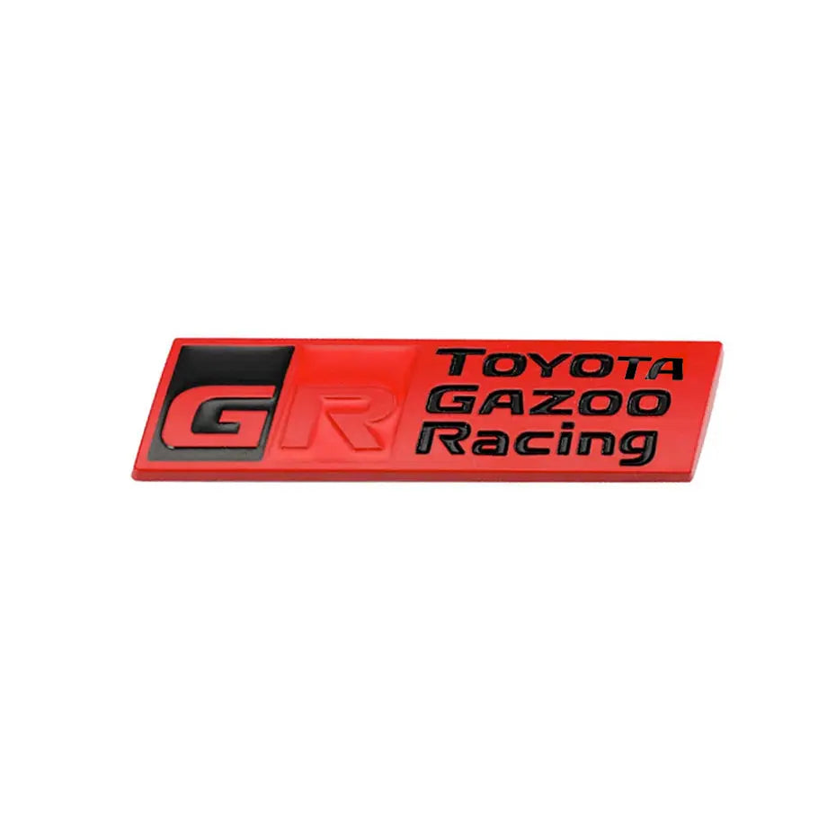 GR Gazoo Racing Metal Badge - Red & Black Max Motorsport