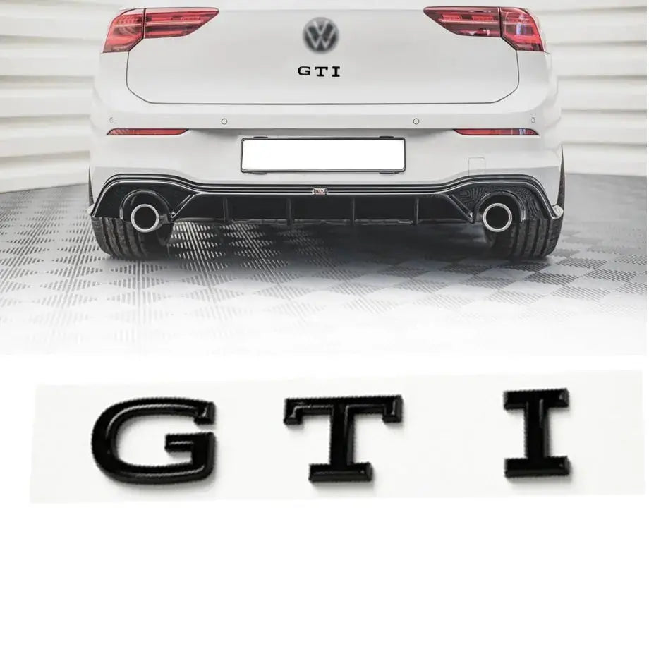 GTI Black Lettering Badge - Golf 8 Style – Max Motorsport