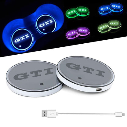 GTI LED Cup Holder Coaster - 7 Colours Max Motorsport