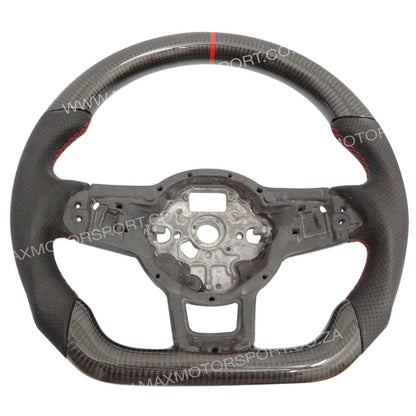 Genuine Carbon Fiber Steering Wheel - VW Golf 7 GTI / R Max Motorsport