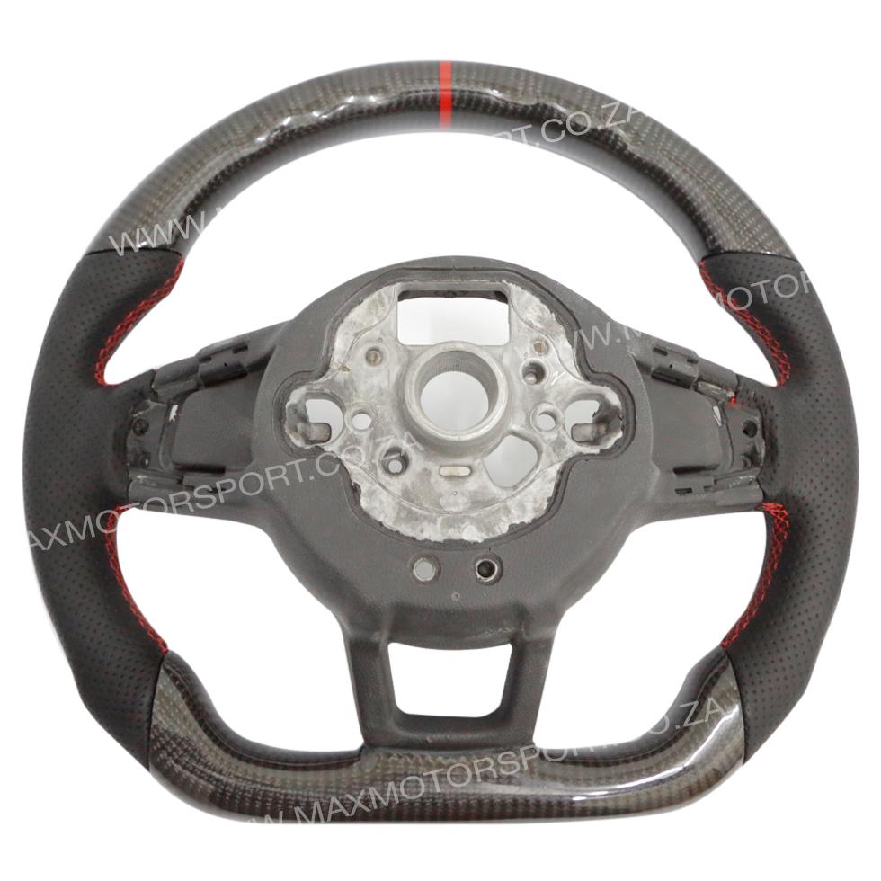 Genuine Carbon Fiber Steering Wheel - VW Golf 7 GTI / R Max Motorsport