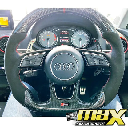 Genuine Carbon Fibre Steering Wheel Suitable For Audi A3 / A4 / A5 Max Motorsport