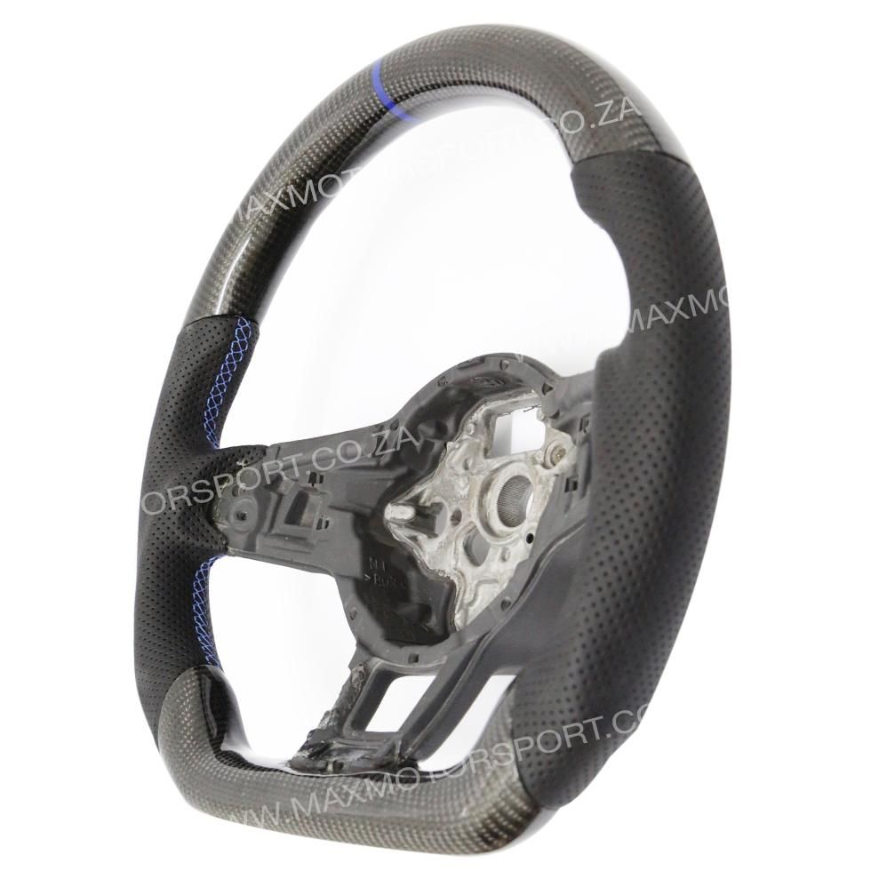 Genuine Carbon Fibre Steering Wheel Suitable For VW Golf 7 GTI / R Max Motorsport