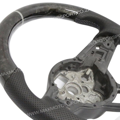 Genuine Forged Carbon Fibre Steering Wheel Suitable For VW Golf 7 GTI / R Max Motorsport