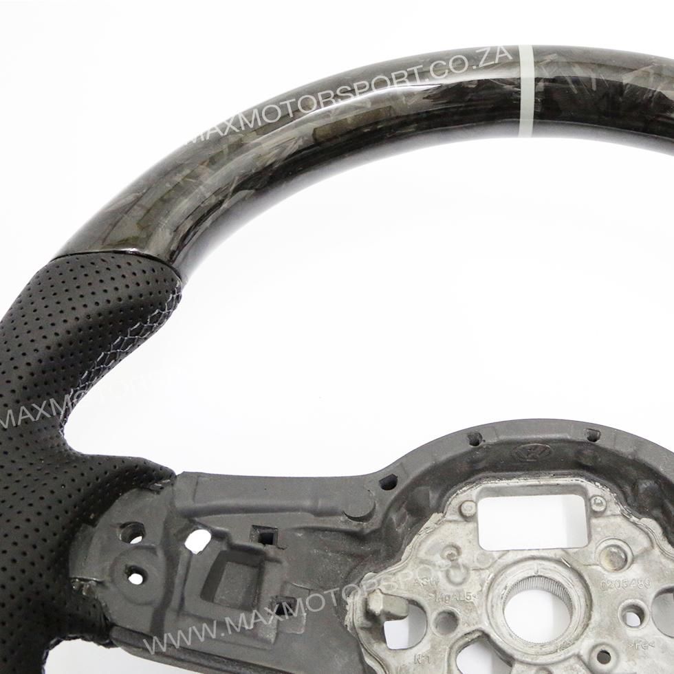 Genuine Forged Carbon Fibre Steering Wheel Suitable For VW Golf 7 GTI / R Max Motorsport