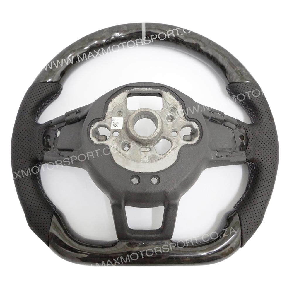Genuine Forged Carbon Fibre Steering Wheel Suitable For VW Golf 7 GTI / R Max Motorsport