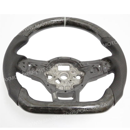 Genuine Forged Carbon Fibre Steering Wheel Suitable For VW Golf 7 GTI / R Max Motorsport