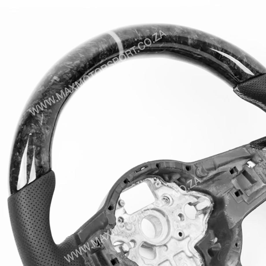 Genuine Forged Carbon Fibre Steering Wheel Suitable For VW Golf 7 GTI / R Max Motorsport