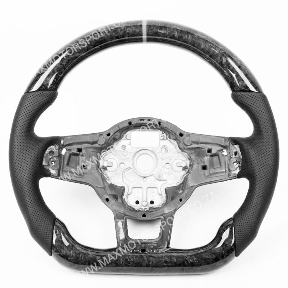 Genuine Forged Carbon Fibre Steering Wheel Suitable For VW Golf 7 GTI / R Max Motorsport