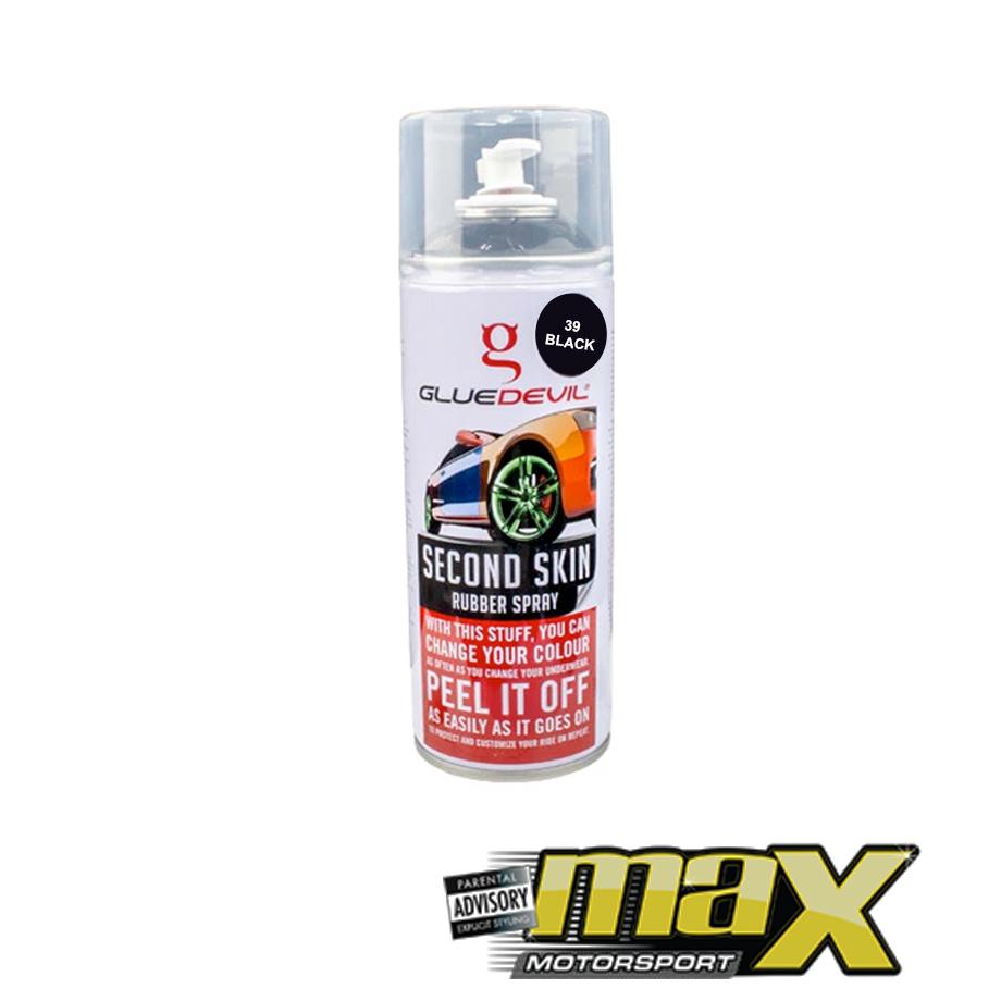 Glue Devil Second Skin Rubber Spray (Gloss Black) 400ml maxmotorsports