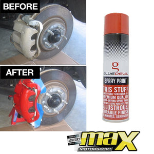 GlueDevil Caliper Spray Paint (Heat Resistant Red) 300ml maxmotorsports