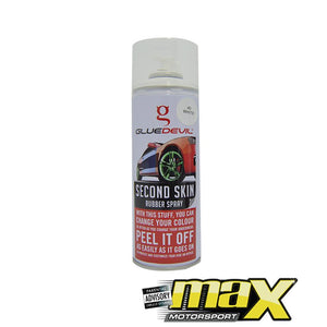 GlueDevil Second Skin Rubber Spray (White) 400ml maxmotorsports