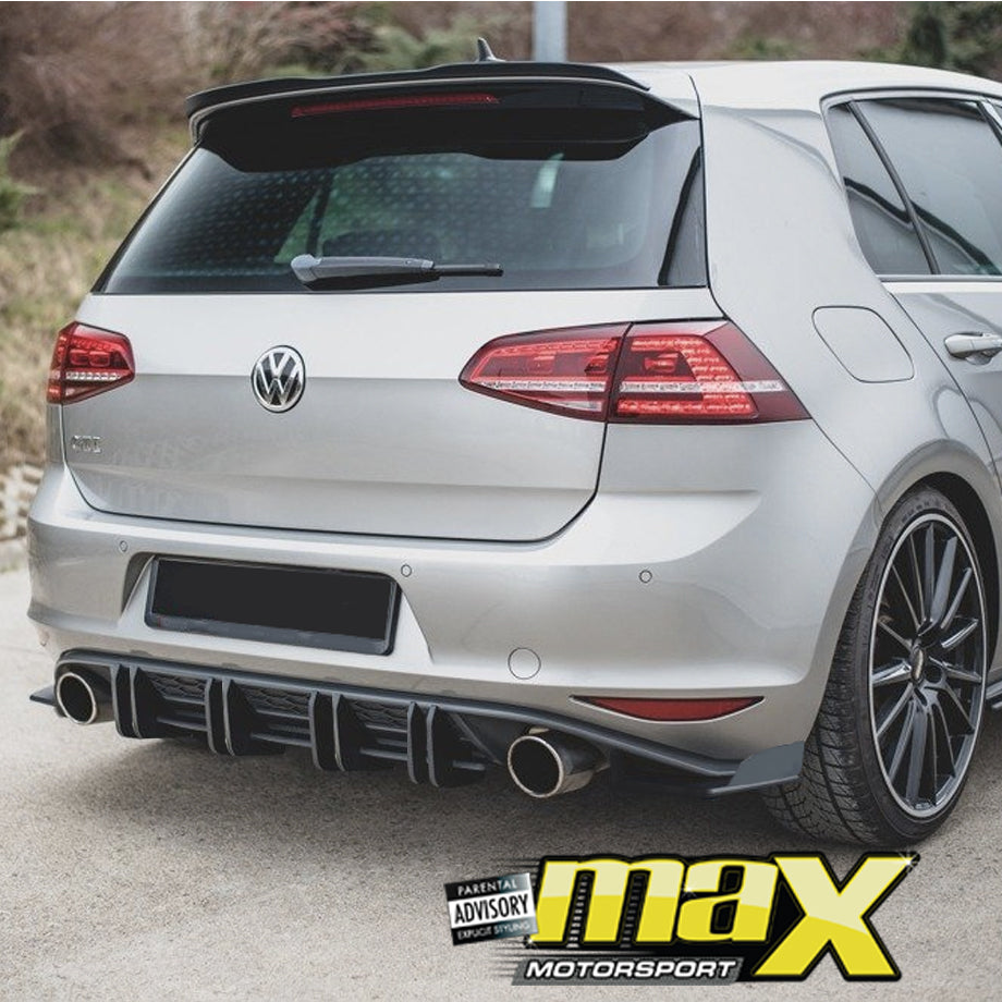 VW Golf 7 GTI Double Slat Maxton Style Diffuser