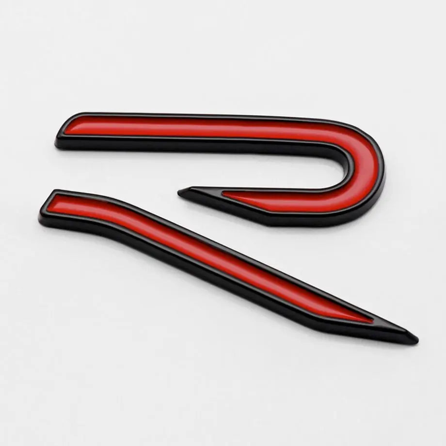 Golf 8 R-Style - Rear Badge (Red & Black) – Max Motorsport