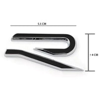Load image into Gallery viewer, Golf 8 R-Style - Rear Badge (Silver &amp; Black) maxmotorsports

