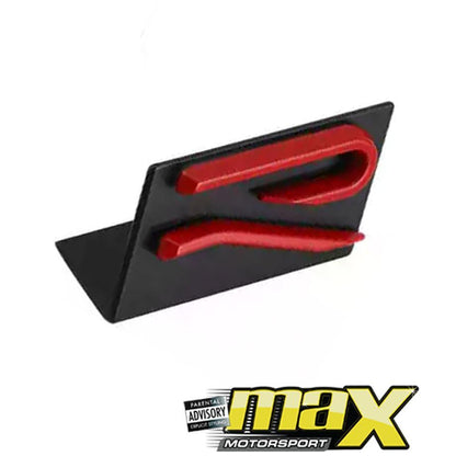 Golf 8 Style - R Logo Grille Badge (Red) Max Motorsport