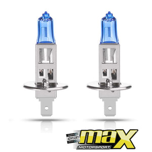 H1 Zone Twin Pack Super White Halogen Bulbs maxmotorsports