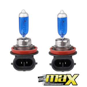 H11 Zone Twin Pack Super White Halogen Bulbs maxmotorsports
