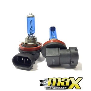 H11 Zone Twin Pack Super White Halogen Bulbs maxmotorsports