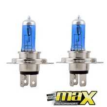 Load image into Gallery viewer, H4 Zone Twin Pack Super White Halogen Bulbs maxmotorsports
