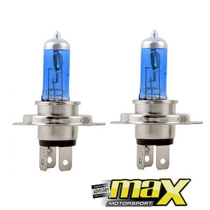 H4 Zone Twin Pack Super White Halogen Bulbs maxmotorsports