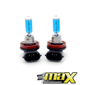 H8 Zone Twin Pack Super White Halogen Bulbs maxmotorsports