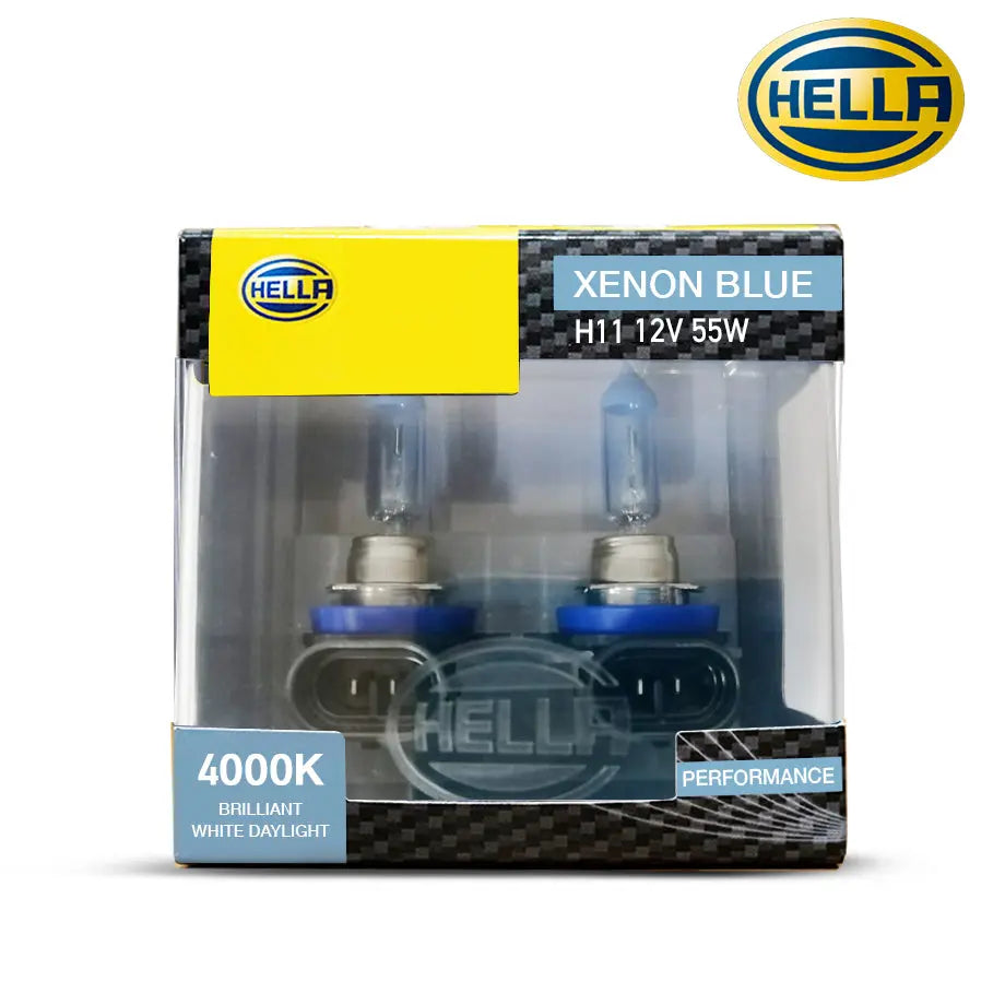 Hella H11 Xenon Blue 55w Bulbs Set Hella