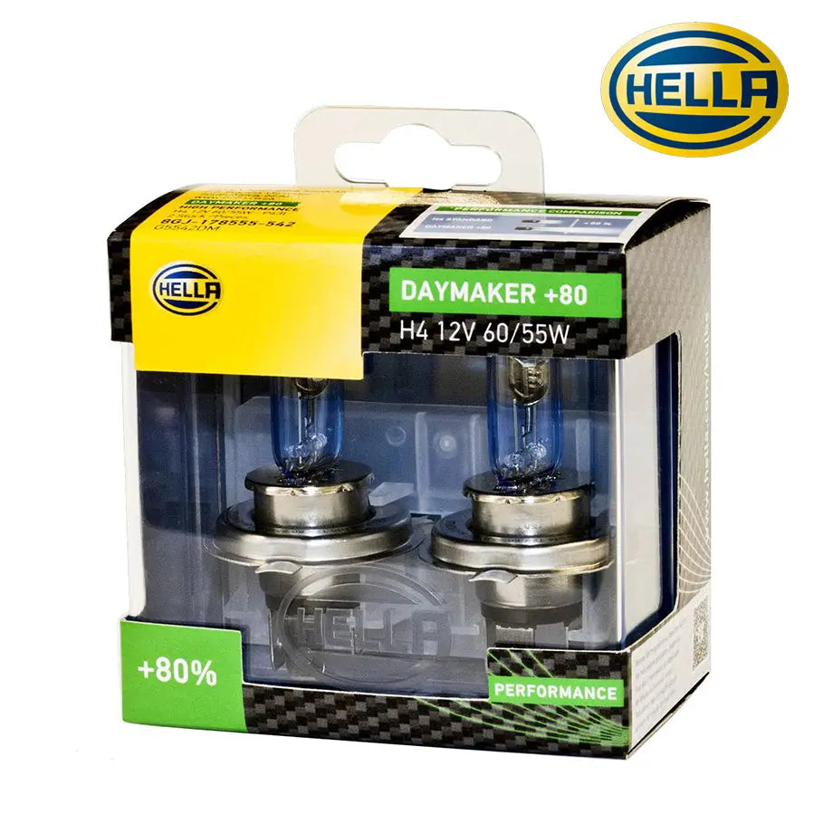 Hella H4 Daymaker +80 Bulbs Hella