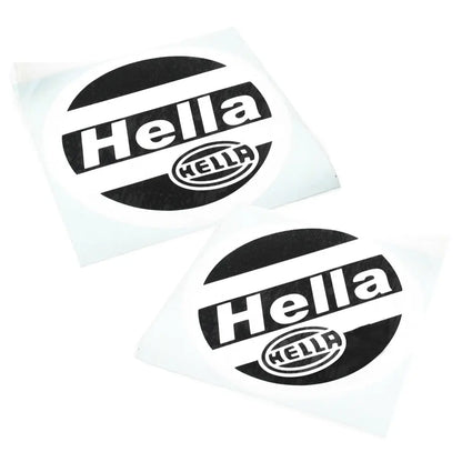 Hella Round Headlight Vinyl Stickers - (12.5cm) Max Motorsport
