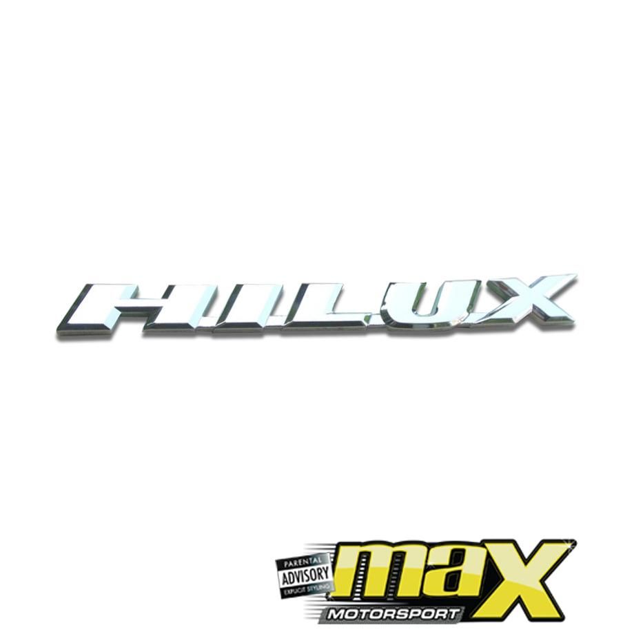 Hilux Plastic Chrome Badge maxmotorsports