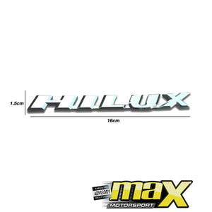 Hilux Plastic Chrome Badge maxmotorsports