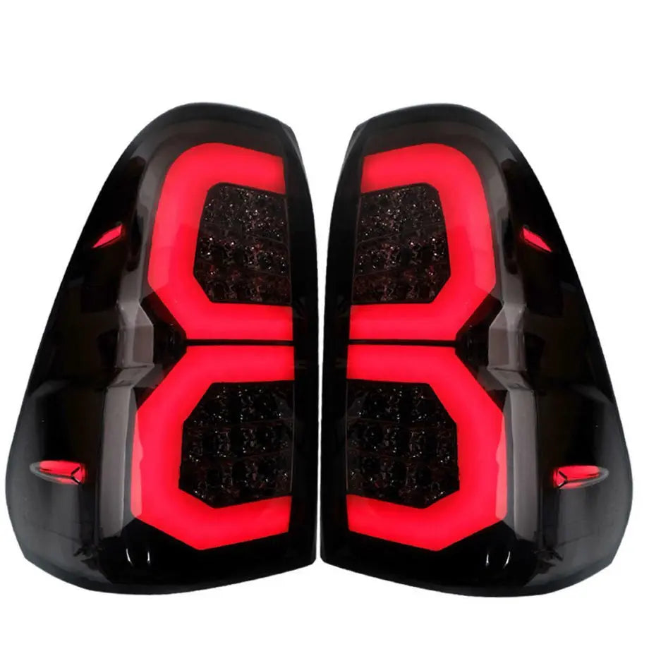 Hilux Revo Smoked Black LED DRL Headlights (16-21) Max Motorsport