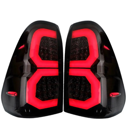 Hilux Revo Smoked Black LED DRL Headlights (16-21) Max Motorsport