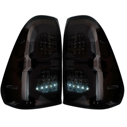 Hilux Revo Smoked Black LED DRL Headlights (16-21) Max Motorsport