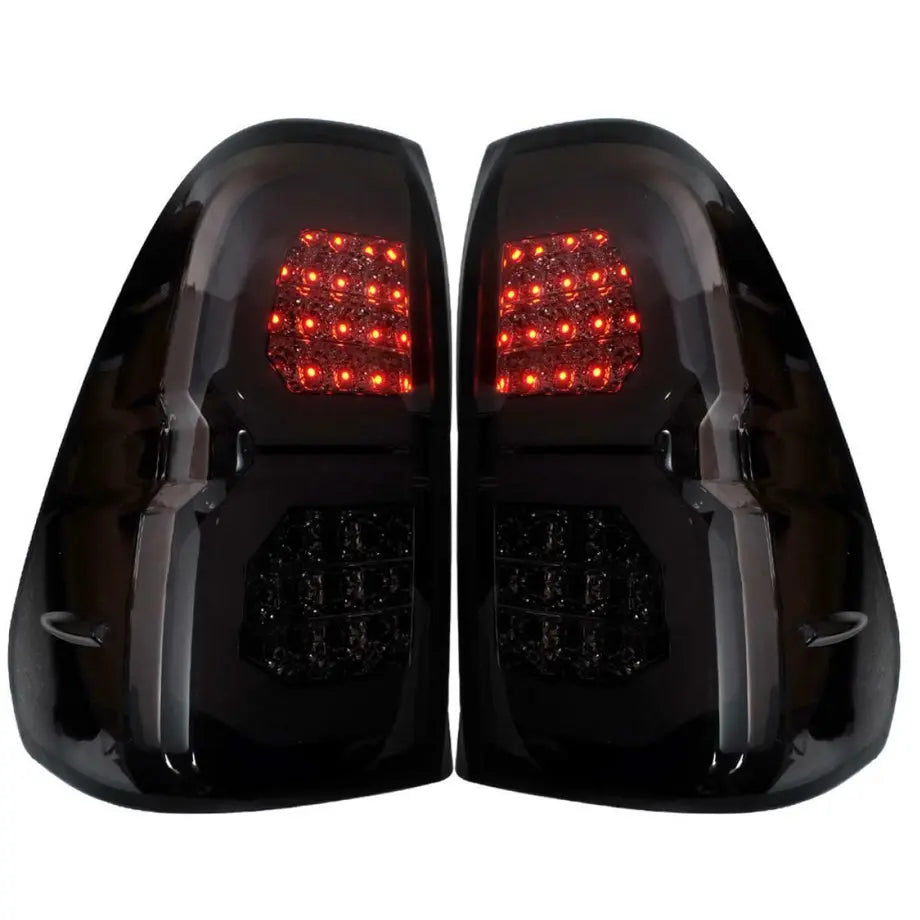 Hilux Revo Smoked Black LED Taillights (16-21) Max Motorsport