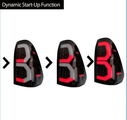 Hilux Revo Smoked Black LED Taillights (16-21) Max Motorsport