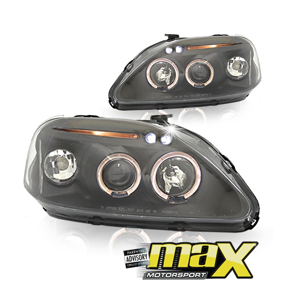 Honda Ballade/Civic (99-00) Angel Eye Headlights (Black) maxmotorsports