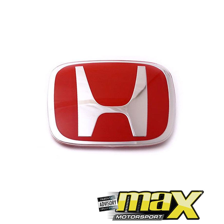 Honda Red Emblem Badge (Big) maxmotorsports