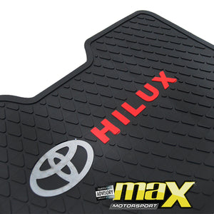 Toyota Hilux 5 Piece Rubber Floor Mats