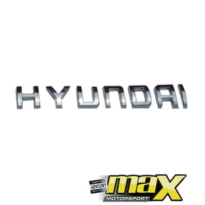 Hyundai Plastic Chrome Badge maxmotorsports
