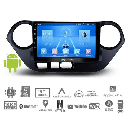 Hyundai i10 (13-17) - 9 Inch Roadstar Android Entertainment & GPS System Roadstar